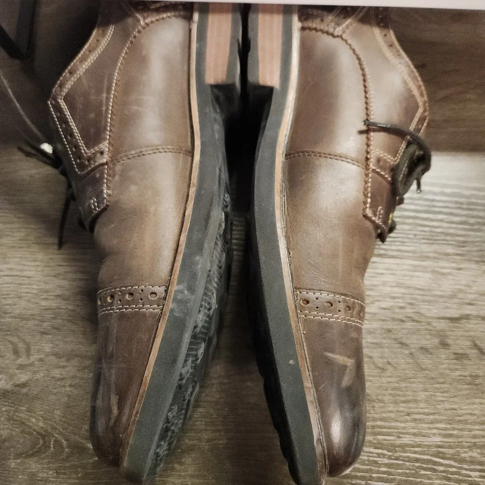Nunn Bush Men's Overland Cap Toe Oxford Lace Up Leather Dress Shoe Size 12M